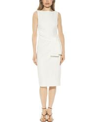 Alexia Admor - Kiara Boatneck Bow Waist Sheath Dress - Lyst