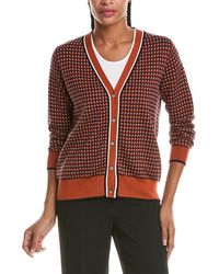 N.Peal Cashmere - Jacquard Knit Silk & Cashmere-Blend Cardigan - Lyst