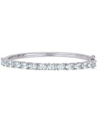 Rina Limor - Silver 6.30 Ct. Tw. Aquamarine Bangle Bracelet - Lyst