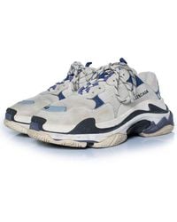 Balenciaga - Suede Triple S Trainer (Authentic Pre-Loved) - Lyst