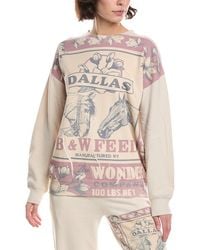 The Nu Vintage - Dallas B W Feed Crewneck Pullover - Lyst