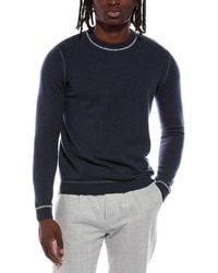 Autumn Cashmere - Multicover Stitch 100% Cashmere Crewneck Sweater - Lyst