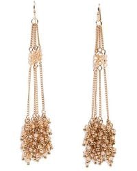 Saachi - Cluster Drop Chain Earrings - Lyst