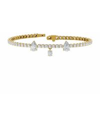 Lab Grown Diamonds - 14K 6.99 Ct. Tw. Lab-Grown Diamond Bracelet - Lyst