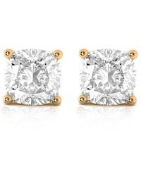 Amairah - 14K Rose 3.00 Ct. Tw. Lab-Grown Diamond Stud Earrings - Lyst