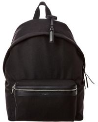 Saint Laurent City Polyamide Backpack - Black