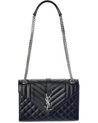 Saint Laurent - Envelope Medium Leather Shoulder Bag - Lyst