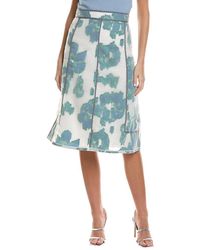 3.1 Phillip Lim - Fil Coupe Abstract Daisy Silk-blend Midi Skirt - Lyst