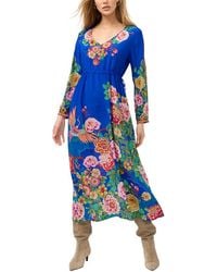 Johnny Was - Tieni Silk Maxi Dress - Lyst