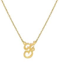 Jane Basch - 22k Over Silver Script Initial Pendant (a-z) - Lyst