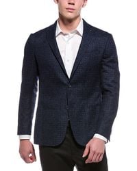Corneliani - Cc Collection Half-Lined Jacquard Wool-Blend Blazer - Lyst