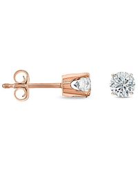 Diana M. Jewels - Fine Jewelry 14k Rose Gold 0.25 Ct. Tw. Diamond Studs - Lyst