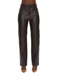 Pistola - Cassie Coffee Bean Straight Leg Jean - Lyst