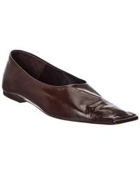 KHAITE - Marlene Leather Ballerina Flat - Lyst