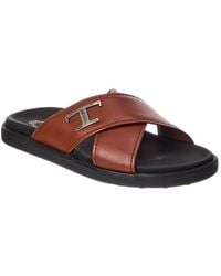 Tod's - Paio Leather Sandal - Lyst
