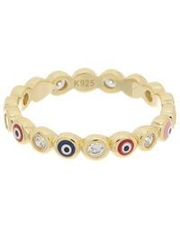 Meshmerise - 18K Over Cz Ring - Lyst