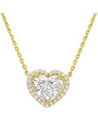 Diana M. Jewels - 14K 15.00 Ct. Tw. Lab-Grown Diamond Solitaire Pendant - Lyst