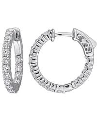 Created Forever - 14K 1.65 Ct. Tw. Lab-Grown Diamond Hoop Earrings - Lyst