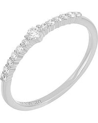 Bony Levy - Liora 18K 0.18 Ct. Tw. Diamond Stackable Ring - Lyst