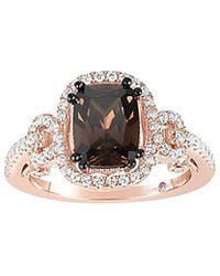 Suzy Levian - Rose Gold Vermeil Cz Ring - Lyst
