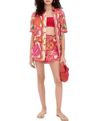 CHARLOTTE GREEN - 2Pc Shirt & Short Set - Lyst