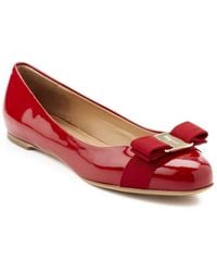 Ferragamo - 'Varina' Leather Flat - Lyst