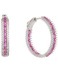 Juvell - 18K Plated Topaz Cz Earrings - Lyst