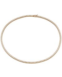 Prince Diamond & Jewelry - 14K 9.70 Ct. Tw. Lab-Grown Diamond Tennis Necklace - Lyst