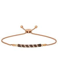 Le Vian - Le Vian Chocolate Quartz 14k Rose Gold 0.71 Ct. Tw. Diamond & Smoky Quartz Bolo Bracelet - Lyst