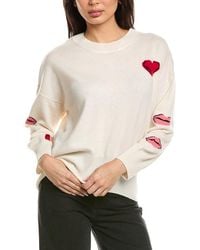 Brodie Cashmere - Kisses Crewneck Wool & Cashmere-Blend Sweater - Lyst