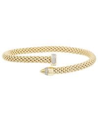 Meshmerise - Mesh 0.10 Ct. Tw. Diamond Bangle Bracelet - Lyst