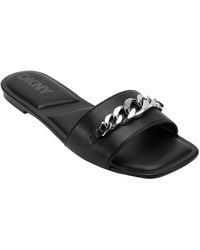 DKNY - Dania Flat Slide - Lyst