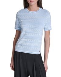 Halston - Logo Sweater - Lyst