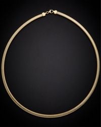 Italian Gold - 14k Flat Mesh Necklace - Lyst