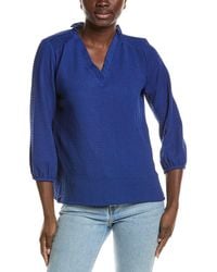 Jones New York - 3/4-Sleeve V-Neck Top - Lyst