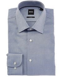 BOSS - Slim Fit Dress Shirt - Lyst