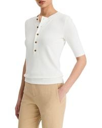 Vince - Elbow Sleeve Henley - Lyst