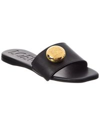 Loewe - Pebble Leather Slide - Lyst