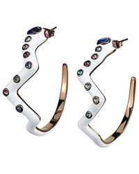 Alamode Jewelry - Stainless Steel Earring - Lyst