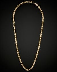 Italian Gold - 14k Fancy Bullet Link Necklace - Lyst