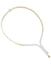 Lab Grown Diamonds - 18K Vermeil 4.12 Ct. Tw. Lab-Grown Diamond Drop Necklace - Lyst
