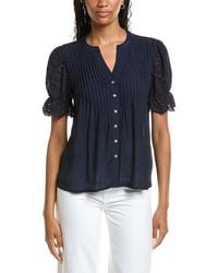 Nanette Lepore - Eyelet Sleeve Blouse - Lyst