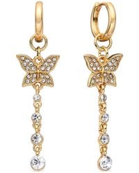 Eye Candy LA - Cz Morgot Butterfly Dangle Drop Earrings - Lyst