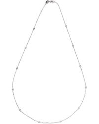 Suzy Levian - 14k 0.30 Ct. Tw. Diamond Station Necklace - Lyst