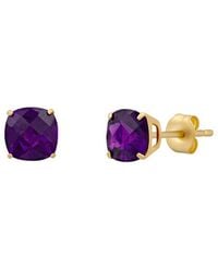 MaxColor - 14K 1.60 Ct. Tw. Amethyst Stud Earrings - Lyst