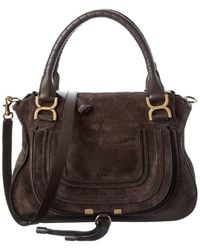 Chloé - Marcie Medium Suede Satchel - Lyst