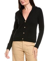 Kier + J - Kier + J Sailor Collar Wool & Cashmere-Blend Cardigan - Lyst