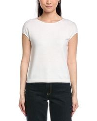 St. John - Open Neck Cashmere-Blend Sweater - Lyst
