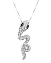 Suzy Levian CZ Jewelry - Suzy Levian Cz Wild Snake Necklace - Lyst