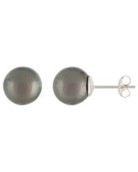 Splendid - Silver 11-12mm Pearl Earrings - Lyst